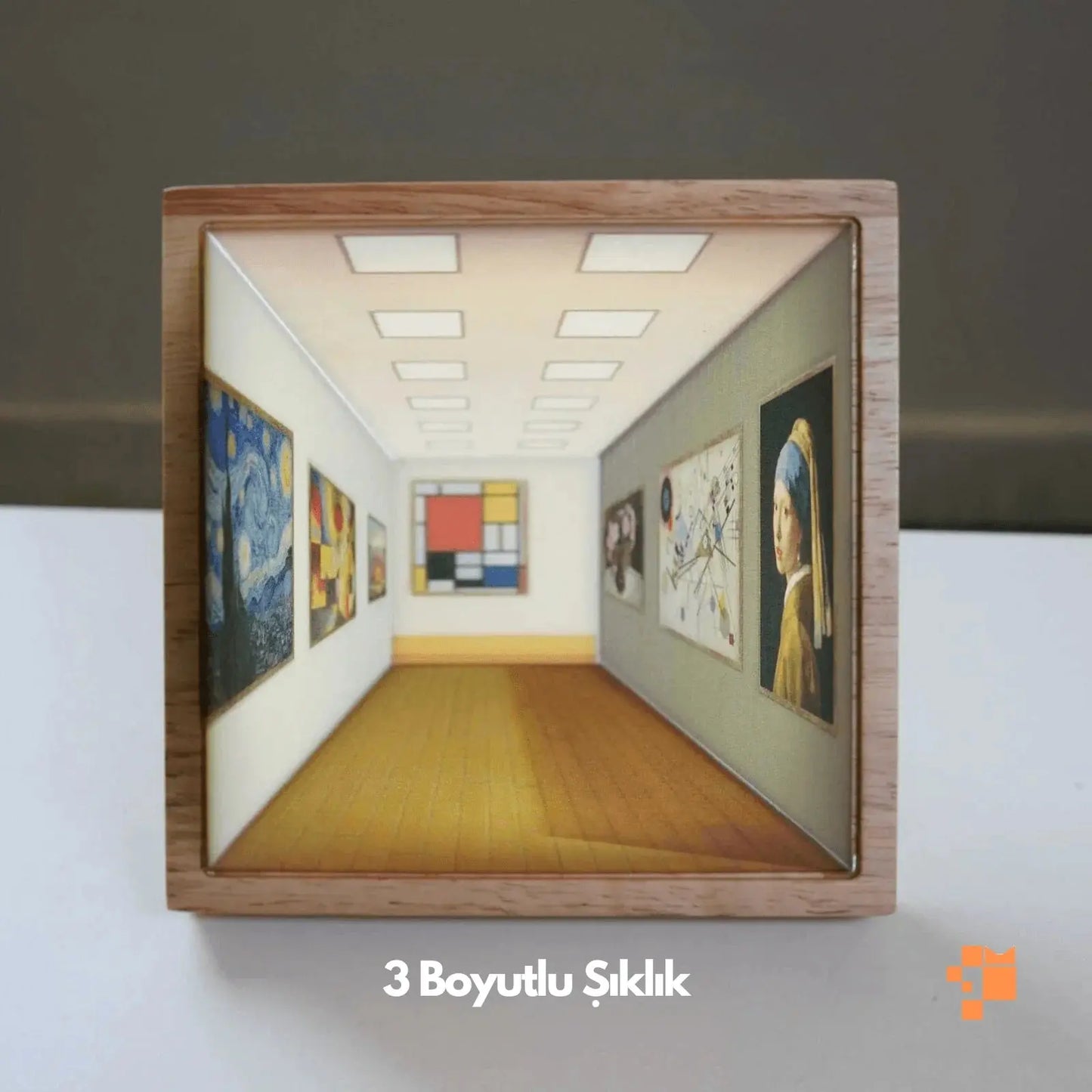 3D Tasarım Lamba İllüzyon Duvar Sanatı